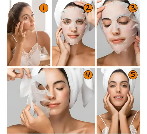 Mascarillas Facial Comprimidas Descartables Profesional X100 Tipo De Piel Todo Tipo De Piel