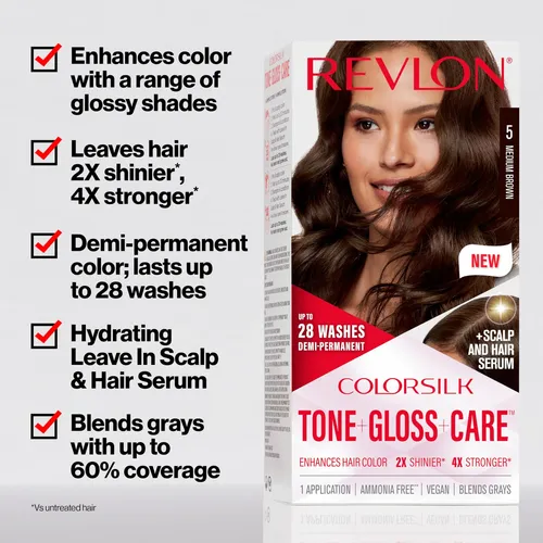 Tinte Semipermanente Para Cabello Colorsilk 5rr De Revlon