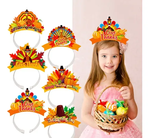 6 Accesorios Para El Pelo De Pavo Con Diadema De Acción De G