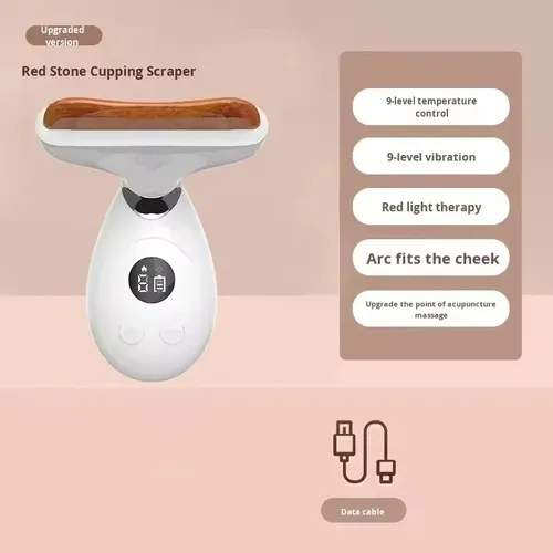 Masajeador Gua Sha Recargable Usb En Piedra Bian Para Masaje