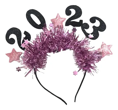 Diadema De Feliz Año Nuevo, Diademas De Aro Para El Pelo
