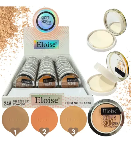 Polvo Compacto Eloise Para Maquillaje Facial Super Skin 24hs