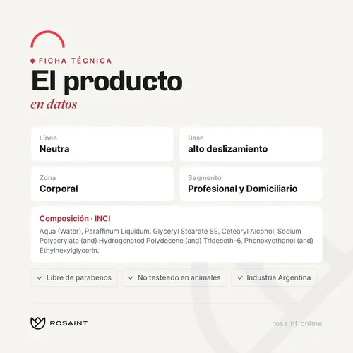 Crema Base Neutra Para Masajes 4 Kg – Rosaint® Profesional