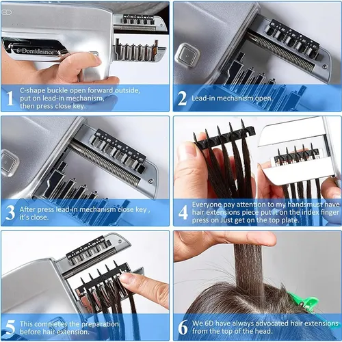 Kit De Herramientas De Conector De Cabello De Extensión De