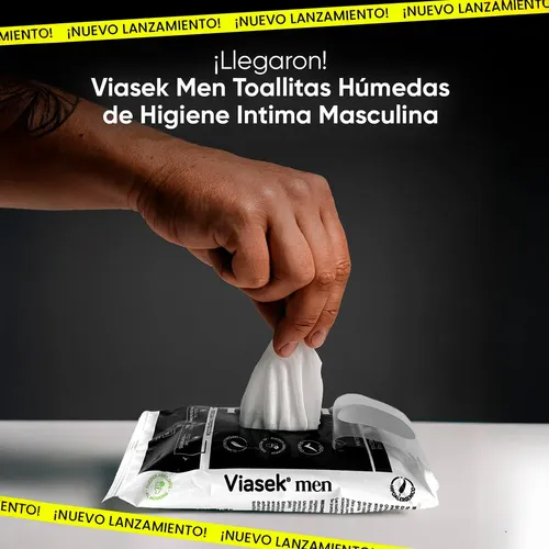 Viasek Men Toallitas Humedas 16u