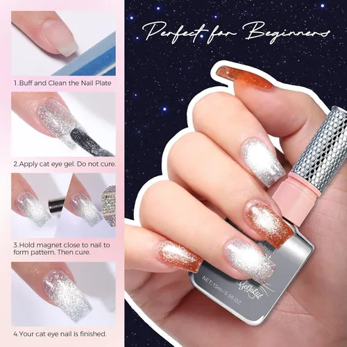 Esmalte Magnético 5-en-1 Gellaktik Plateado