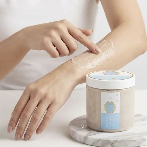 Crema Exfoliante Cuidado Corporal Leche 500ml Suave Luminosa