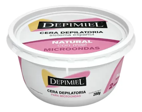 Depimiel Cera Depilatoria Microondas Natural Con Miel X 200g