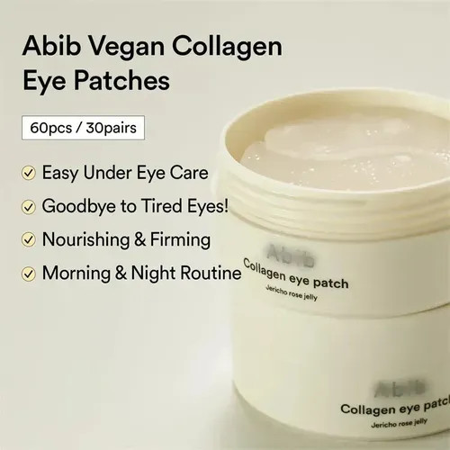 Abib 60 Hojas Colágeno Jericho Rose Parche Ojos Zjy