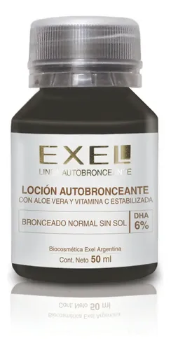 Loción Autobronceante 6% Sin Color Bronceado Exel X50m