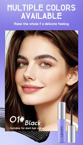 El Gel Para Colorear Cejas De Color Negro Intenso Define Y F