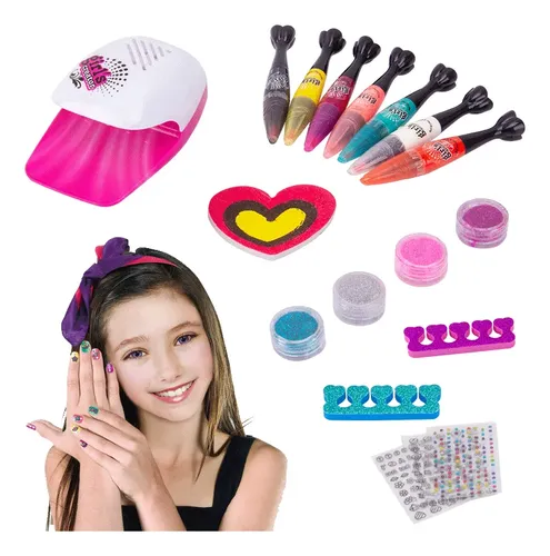 Juego Manicura For Niños,juguetes De Manicura Diy For Niñas