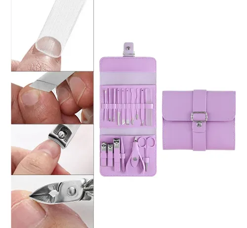 W Juego De Cortaúñas De Manicura De 16 Piezas, Kit De