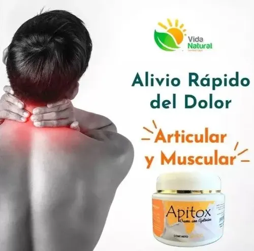 Apitox Crema X 250 G Calma El Dolor De Verdad Reuma Artrosis