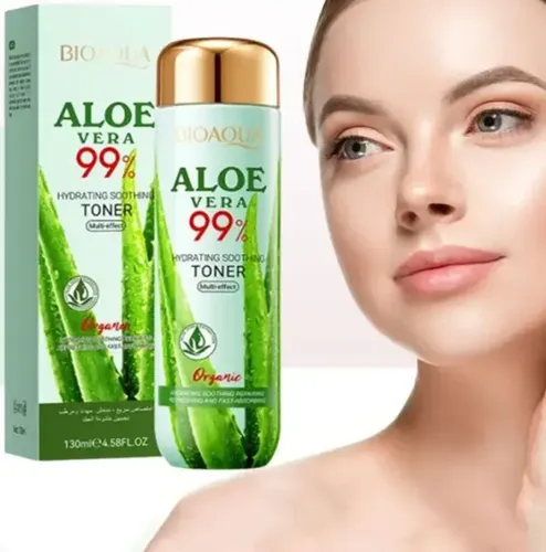 Tónico Facial Bioaqua Aloe Vera 99% Hidratante 130ml