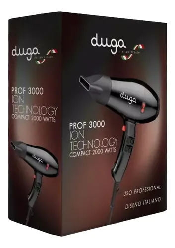Secador De Pelo Profesional Duga Compacto Prof 3000 Ionico