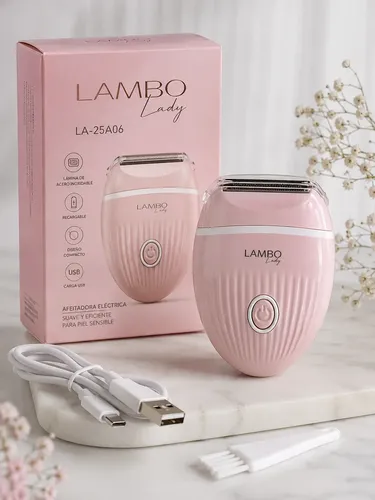 Afeitadora Eléctrica Femenina Lambo Lady Recargable Usb