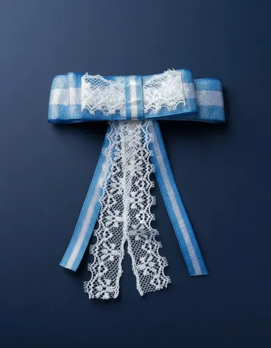 Moño Hebilla Argentina Accesorio Pelo Brillo Strass Puntilla Celeste Y Blanco Grande
