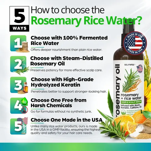 Spray De Crecimiento Capilar Rosemary Rice Water Con