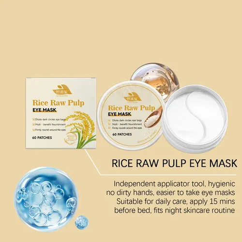 Mascarilla De Ojos Con Suero De Arroz Hanchobit Para Hidrata