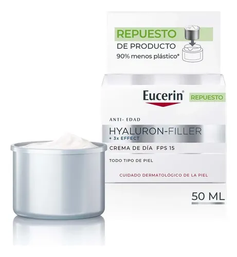 Eucerin Hyaluron Filler Repuesto Crema Facial Dí­a Piel Seca