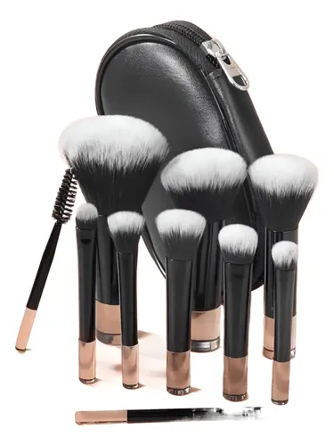 Set 10 Brochas De Maquillaje Profesional Cosmético