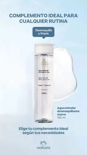Natura Chronos Derma Agua Micelar Suave 150ml