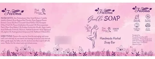 Jabón Herbal Femenino Set De 5, Fórmula Suave Y Natural