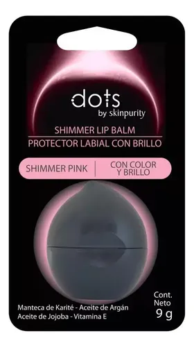 Dots Protector Labial Shimmer Pink