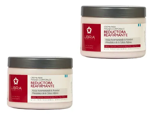 Crema Masajes Reductora Reafirmante 250gr Libra Cosmetica X2