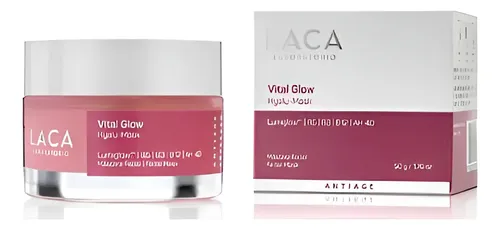 Vital Glow Hyalu Mask Antiage Ácido Hialurónico 4d Laca 50g