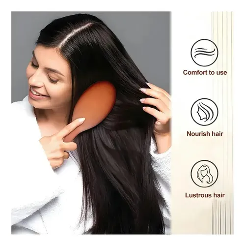 Cepillo De Pelo Cerdas Jabalí Natural Para Barba Y Cabello