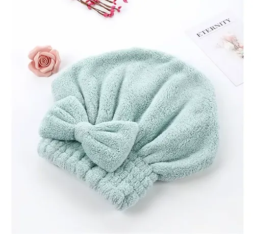 Gorro Toalla Turbante De Microfibra Para El Pelo Secado
