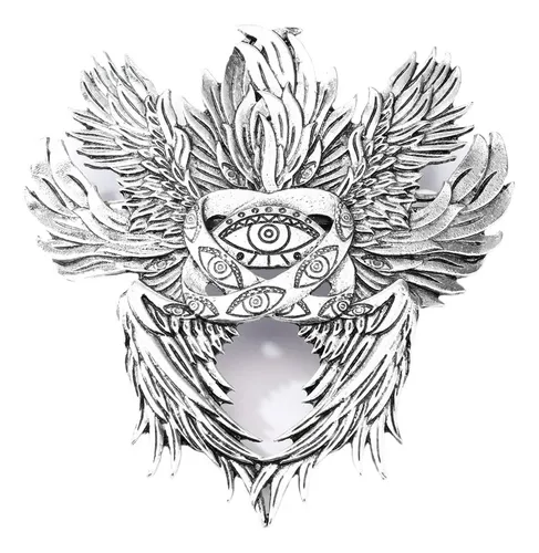 Broche Para Cabello  Ángel De Seis Alas, Ojo Sagrado