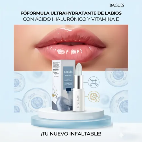 Labial Hidratante Con Ácido Hialurónico Y Vitamina E
