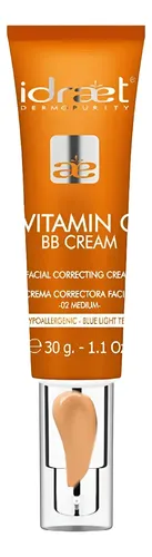 Vitamin C Bb Cream Tono Medio Idraet 30gr. Correctora Facial