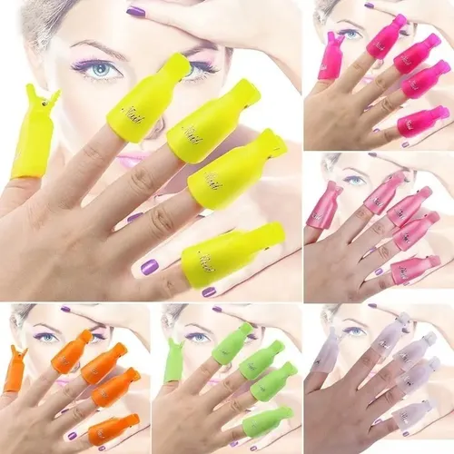 Kit Removedor Uv Broches Wipes Quita Esmalte Semi Permanente