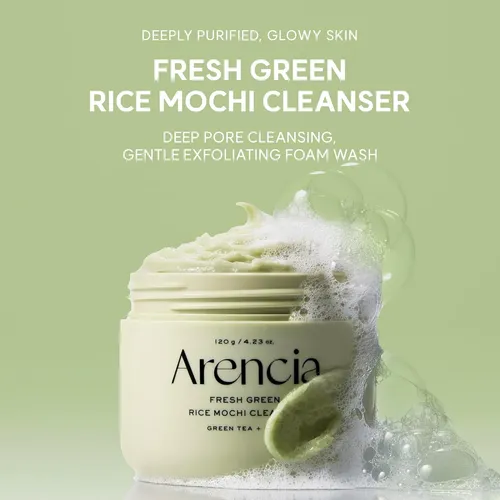 Arencia Limpiador Facial Fresh Green Rice Mochi Cleanser