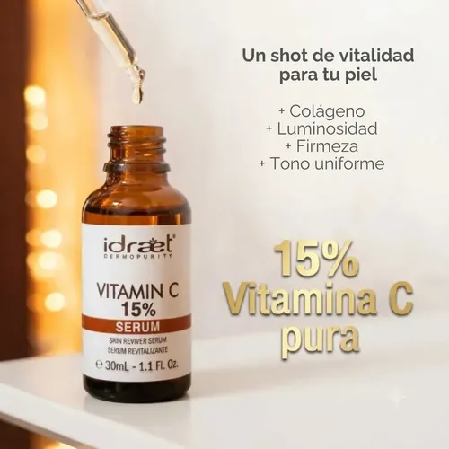 Serum Vitamin C Idraet 30ml Revitalizante Al 15%