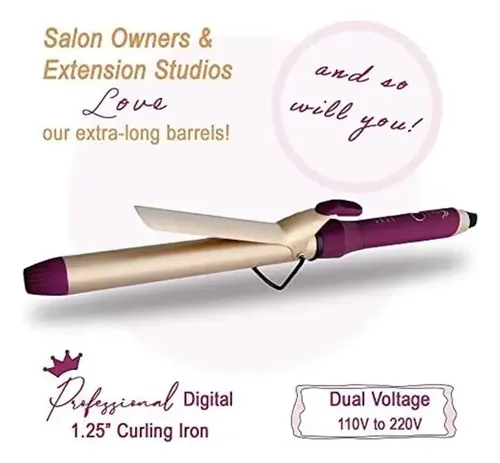 Mr Goddess Xl Curling Iron Wand La Mejor Y Más Larga Plancha