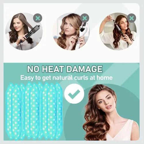 Rulos De Pelo Ahsnylc, 9 Unidades, Esponjas Suaves Para Dorm