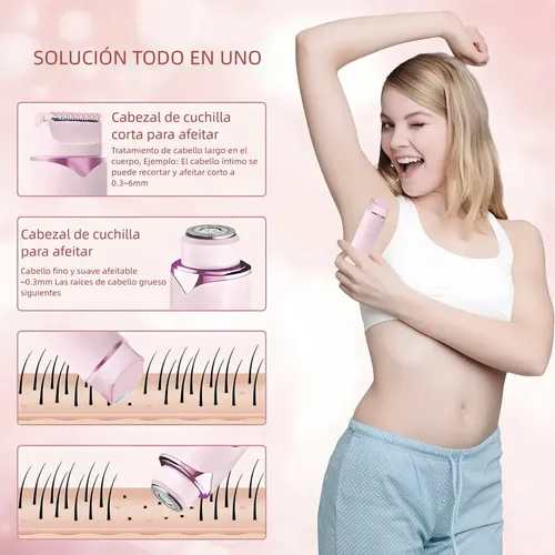 For Depiladora Para Mujer De Bikini Electrica Doble Cabeza