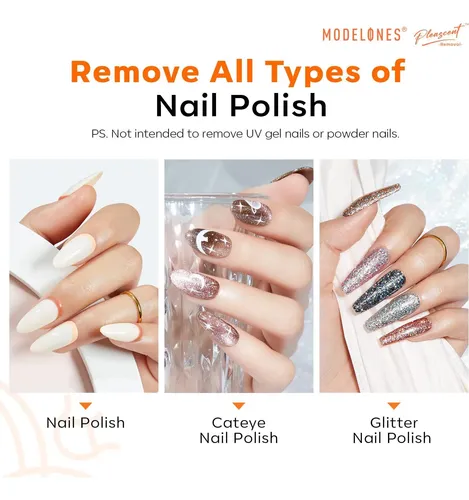 Removedor De Esmalte Modelones Con Esponja Doble – Sin