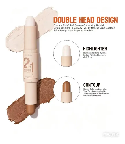 Corrector Iluminador 2 En 1 Stick Maquillaje Natural
