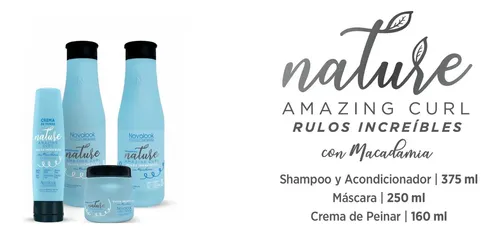 Crema De Peinar Novalook Macadamia Nature Rulos 160ml