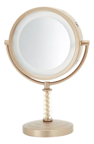 Espejo De Maquillaje Jerdon De Mesa Con Luz Y Aumento 1x/6x