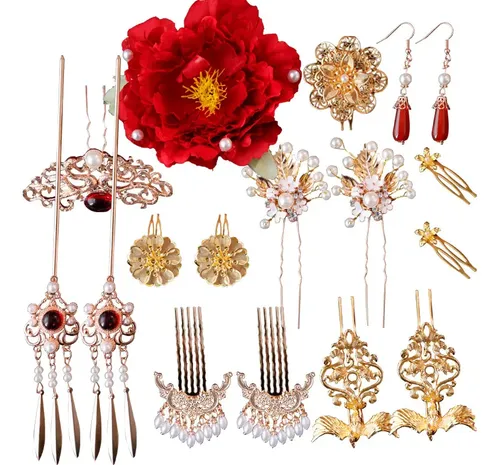 Set De Accesorios For El Cabello Hanfu Vintage Qd