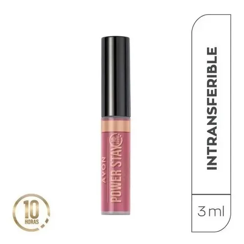 Avon Labial Liquido Power Stay Lip Tint 10 Horas De Duracion Color She’s a natural