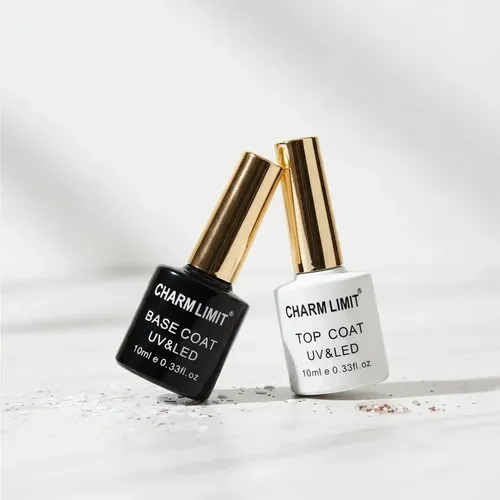 Kit Esmaltes Semipermanente X 14 Un. Base Top Coat Uñas Gel