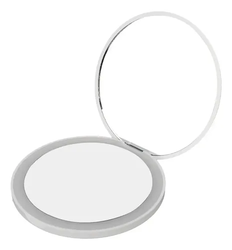 Espejo De Maquillaje De Bolsillo, 2 Espejos De Aumento Recar